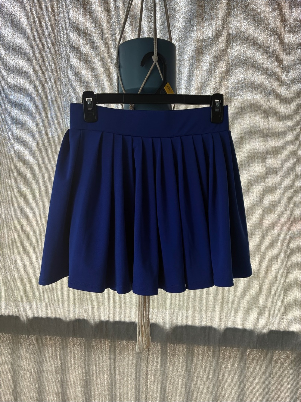 Women's Royal Blue Pleated Skater Skirt